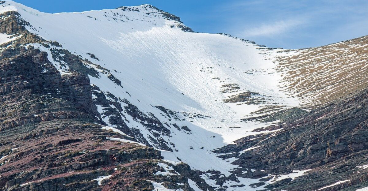 snow covered mountain glacier national park nature mountains landscape montana scenic glacier wilderness snow