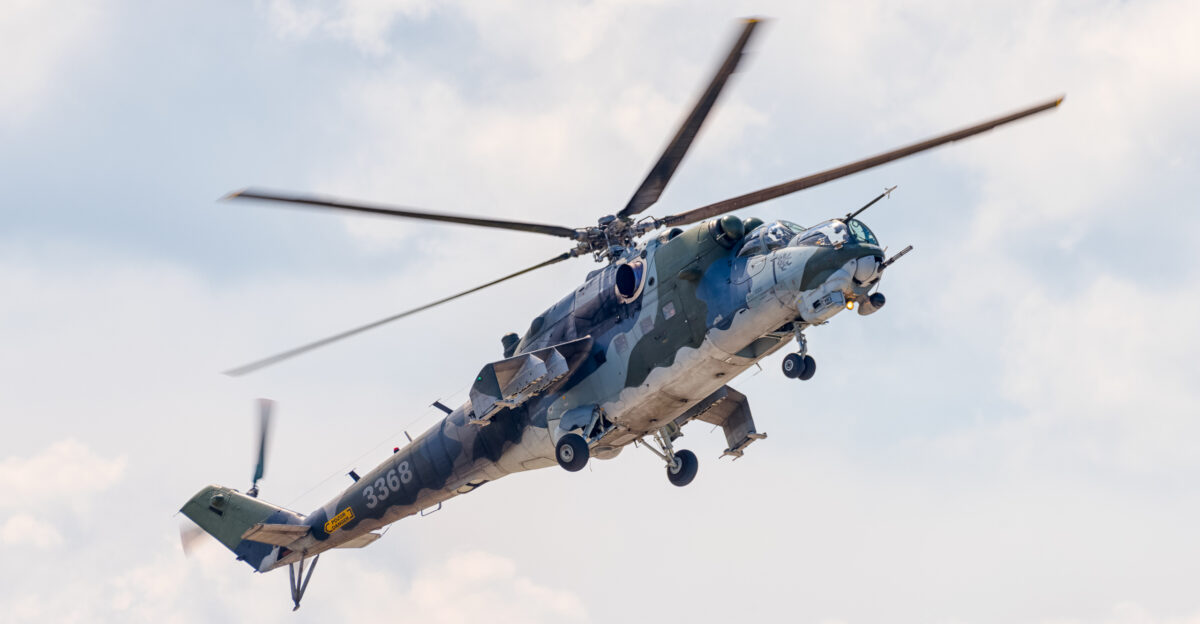Czech Republic Air Force Mil Mi-24V Hind E reg 3368 cn 203368 at ILA Berlin Air Show 2016