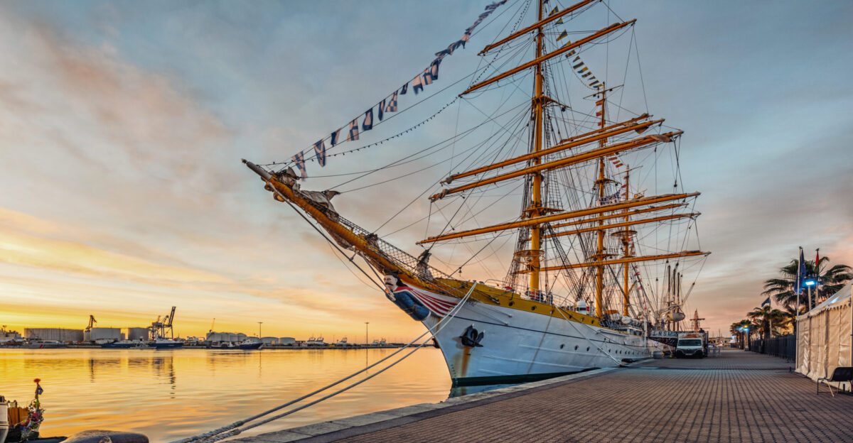 The Mircea moored at the embankment Quai d Alger during the event Escale S te 2022