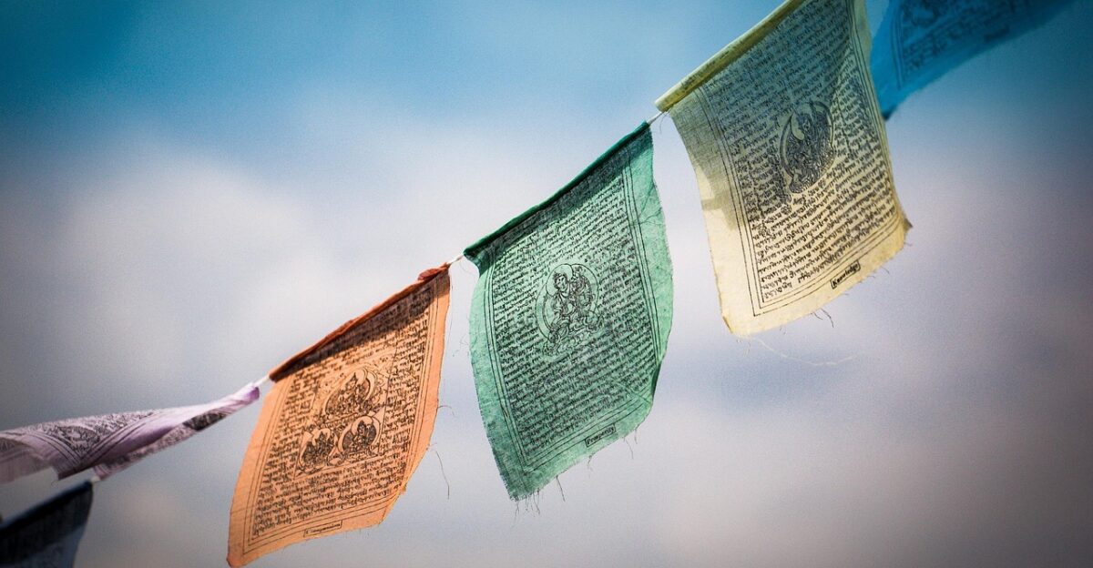 tibet prayer flags tibetan prayer flags buddhism banner prayer culture flags blow tibetan