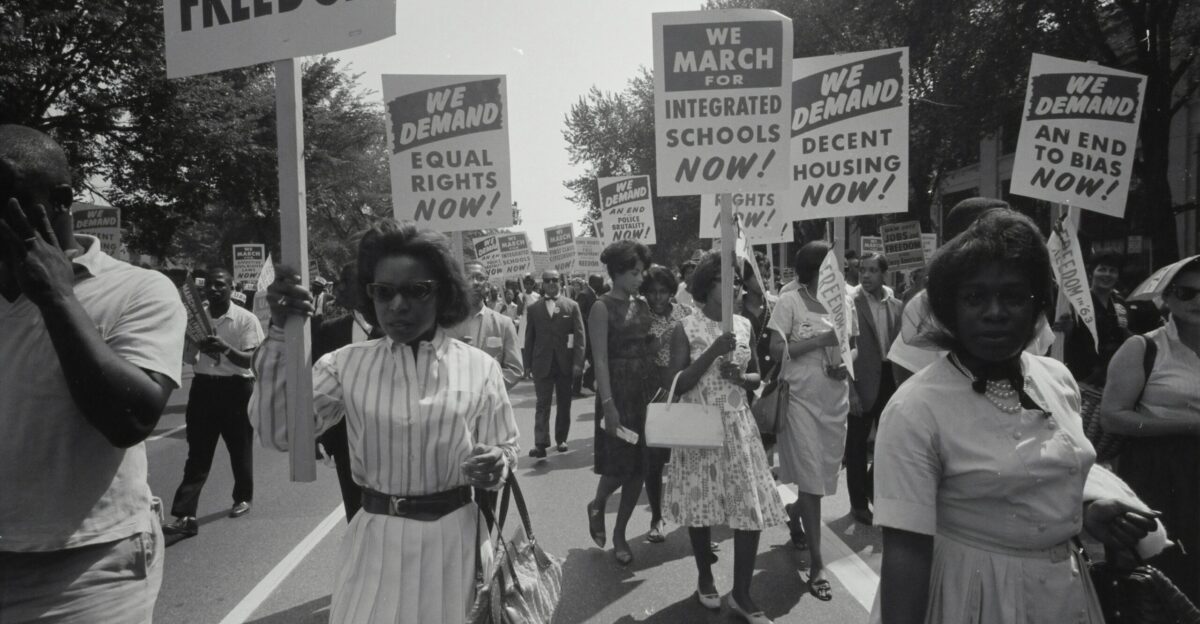 Civil rights march on Washington D C