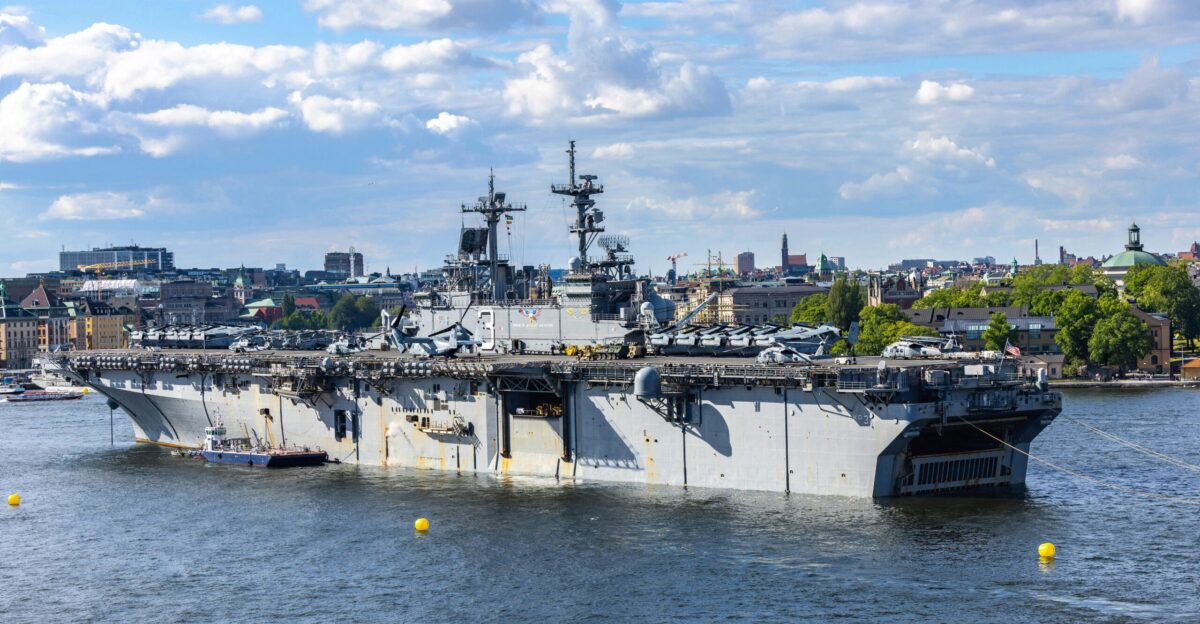 a large ship docked