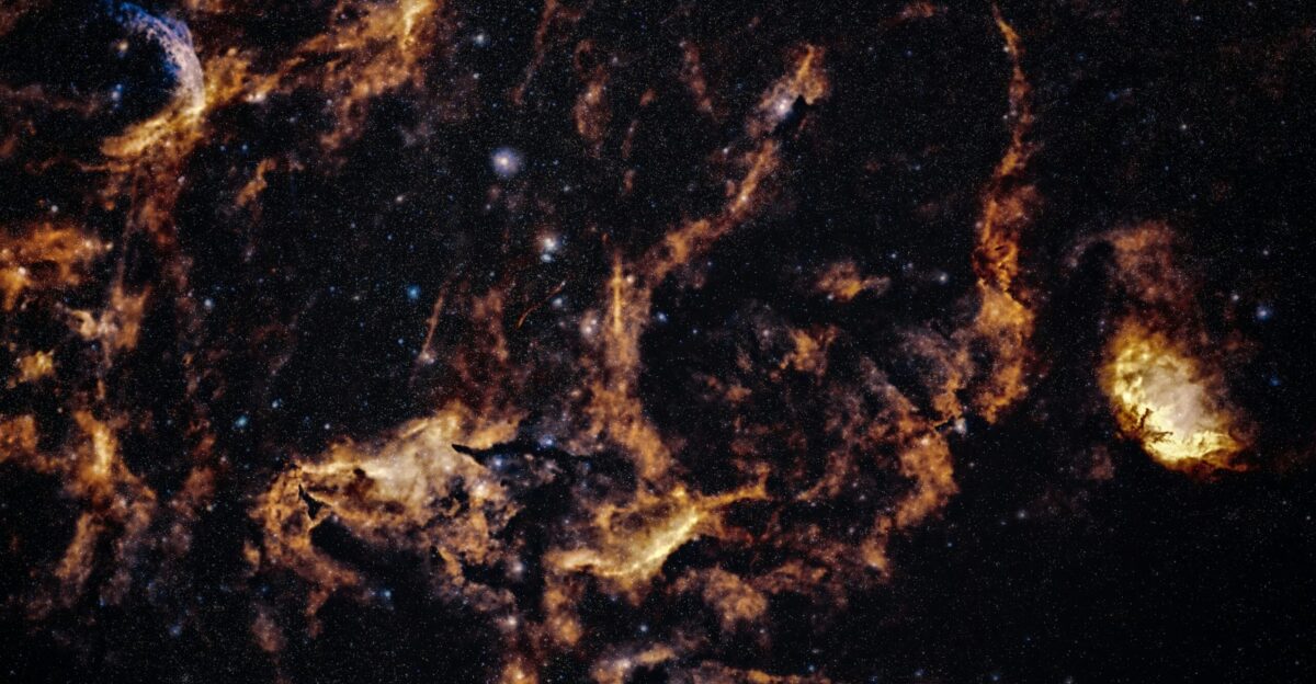 an image of a star cluster taken from space