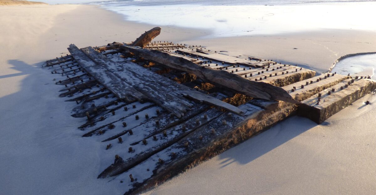 Shipwreck exposed by winter storms to be preserved in tank for