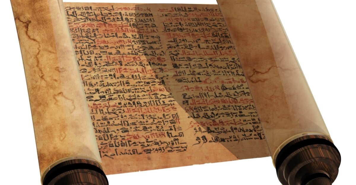 ArtStation - Archaic Egyptian Papyrus Scroll 3D With Wooden