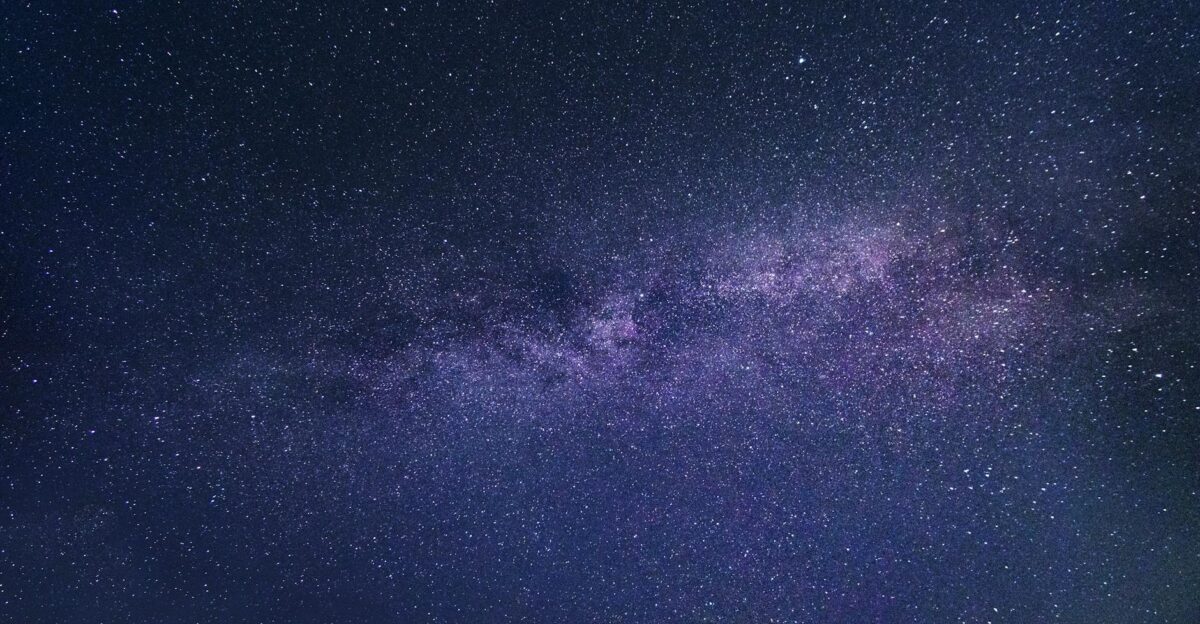A breathtaking photo of the Milky Way galaxy captured on a clear night sky showcasing the beauty of the cosmos