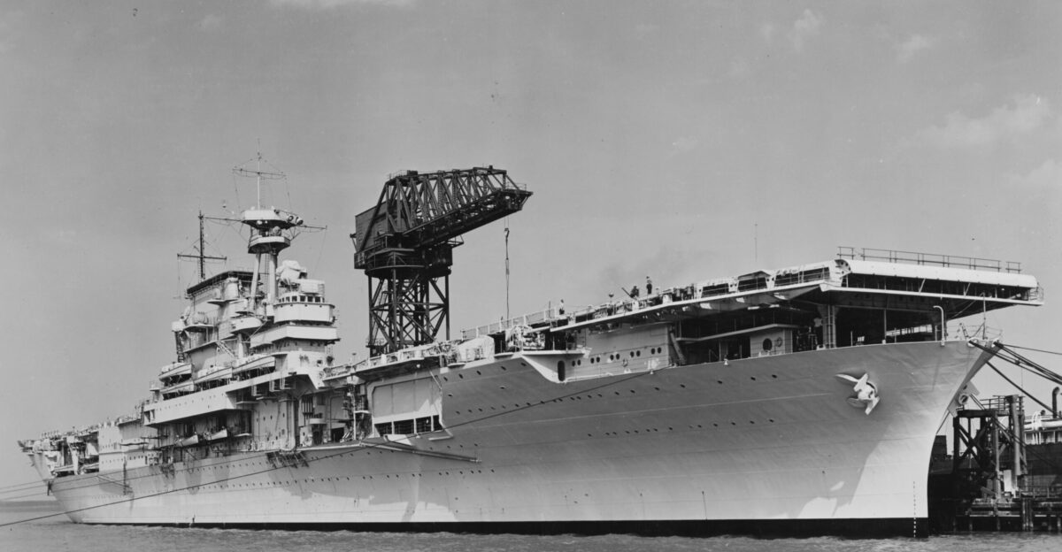 The U S Navy aircraft carrier USS Yorktown CV-5 tied up at the Newport News Shipbuilding and Dry Dock Company Newport News Virginia USA 4 August 1937 following sea trials